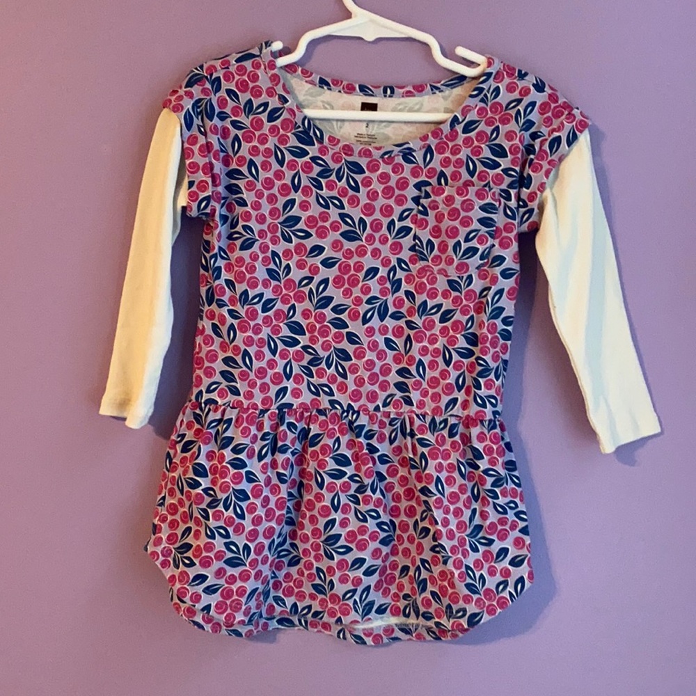 Tea Collection Layered Sleeve Pocket Dress